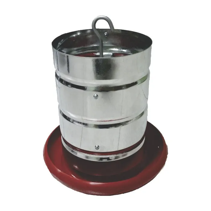 Comedouro Aves Tub 5Kg Galv Prato Plast