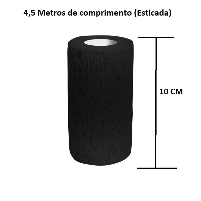 Faixa Elasticas 10Cm Preto